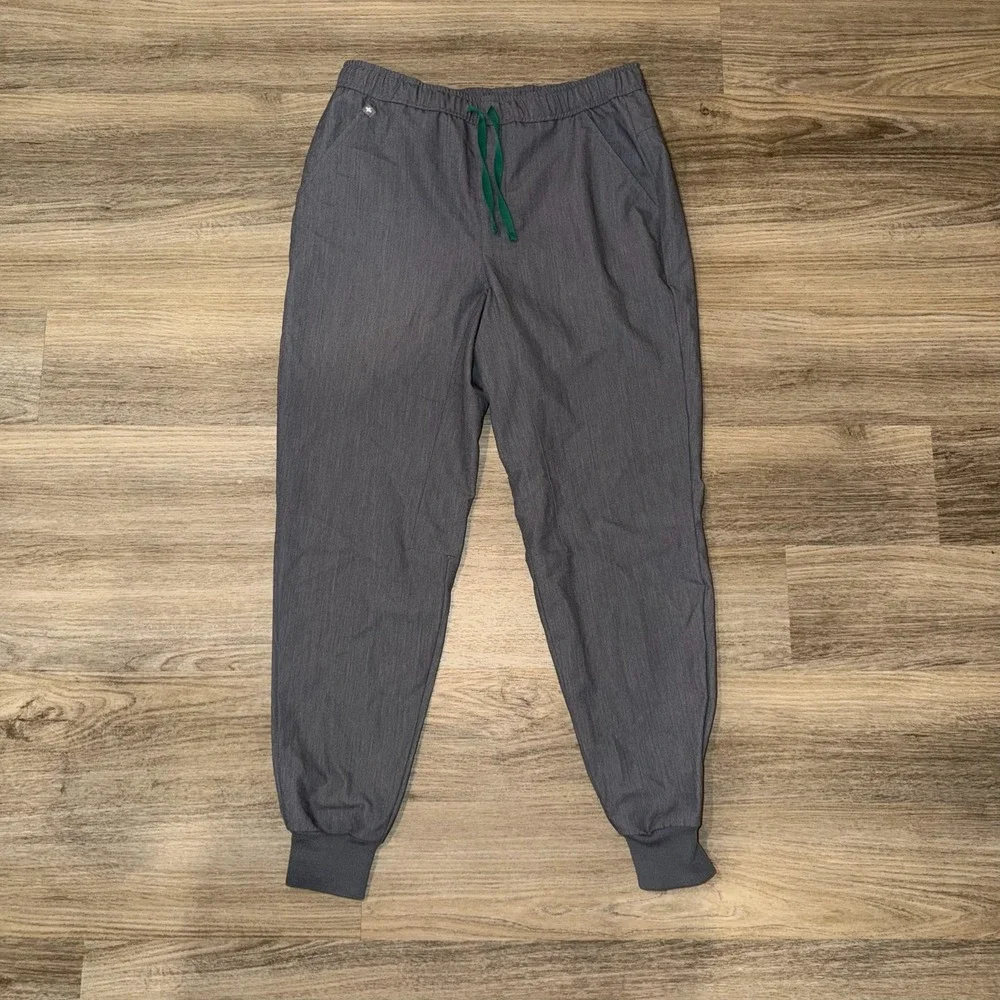 FIGS Tansen Jogger Scrub Pants Graphite Gray Men's Medium Elastic Waist
